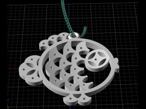 fish pendant 3D Print Model