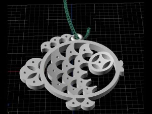 fish pendant 3D Print Model
