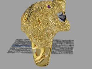 tiger ring 3D 프린트 모델