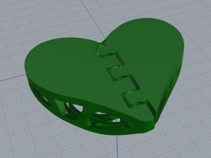 heart pendant free 3D प्रिंट मॉडल