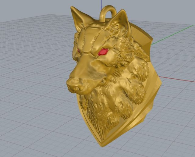wolf head 3D Baskı Modeli .c4d .max .obj .3ds .fbx .stl .blend 