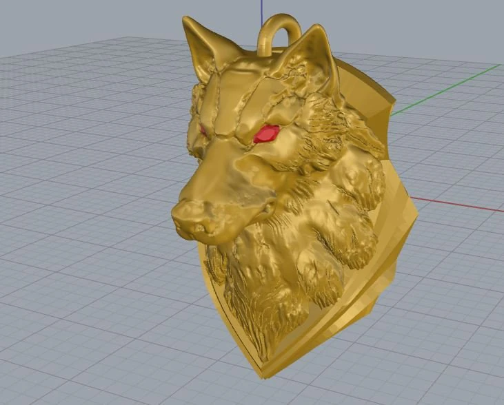 wolf head 3D Print Model .c4d .max .obj .3ds .fbx .stl .blend