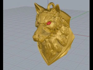 głowa wilka Model do druku 3D