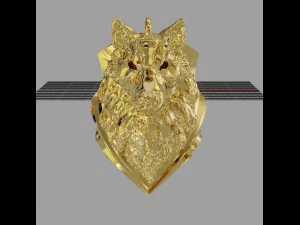 wolf head 3D Print Model