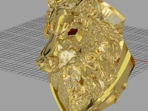wolf head 3D Print Model