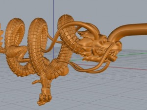 dragon necklace Model 3D