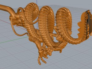 dragon necklace Model 3D