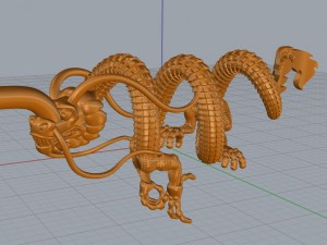 dragon necklace Model 3D