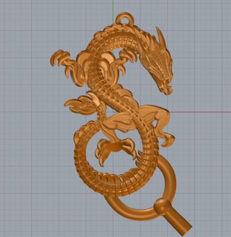 drakon 3D 打印模型 .c4d .max .obj .3ds .fbx .stl .blend 