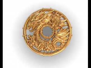 drakon jewellery pendant 3D Print Model