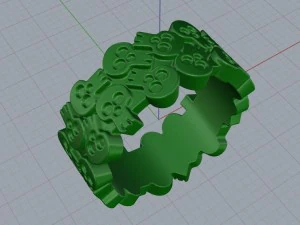 jewellery ring skull 3D Print Model