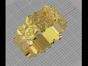 jewellery ring skull 3D Print Model