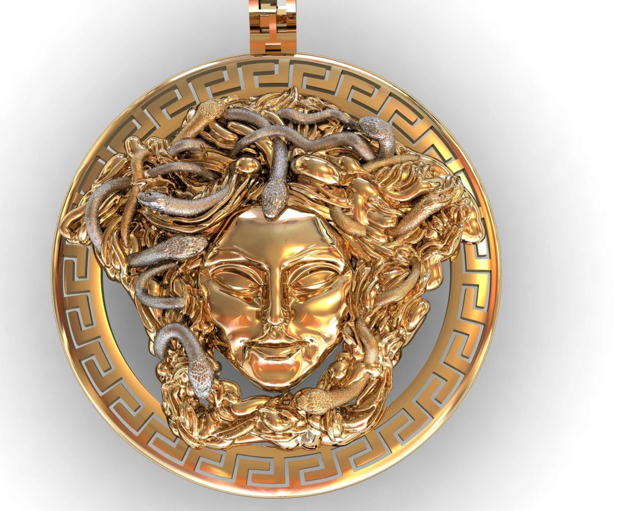versache meduza pendant 3D Print Model .c4d .max .obj .3ds .fbx .stl .blend