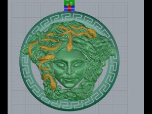 versache meduza pendant 3Dプリントモデル