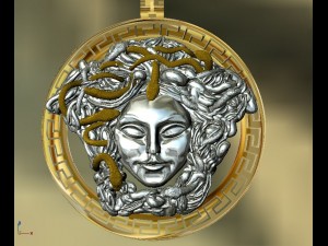 versache meduza pendant 3Dプリントモデル