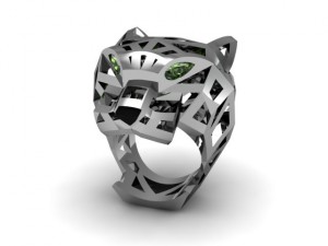 pantere ring Model Cetak 3D