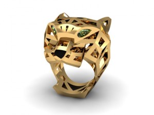 pantere ring Model Cetak 3D