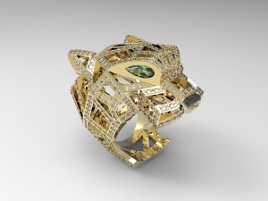pantere ring 3D-printmodel