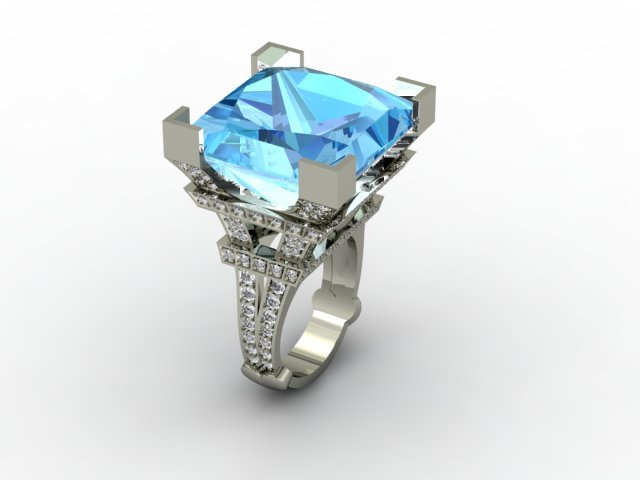 eifell tower jewellery ring 3Dプリントモデル .c4d .max .obj .3ds .fbx .stl .blend 