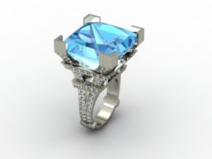 eifell tower jewellery ring 3Dプリントモデル