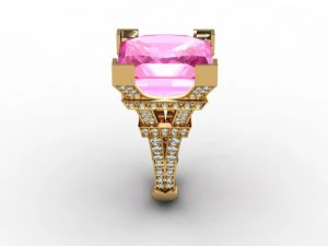 anillo de joyer&iacute;a de la torre eiffel Modelo de impresión 3D