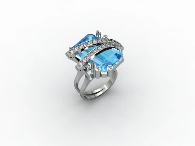 jewellery ring 3D Print Model .c4d .max .obj .3ds .fbx .stl .blend