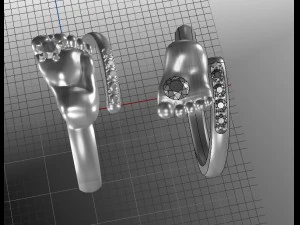 p&eacute; de anel de j&oacute;ias Modelo de Impressão 3D
