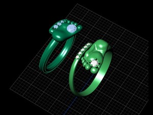 jewellery ring foot 3D Print Model