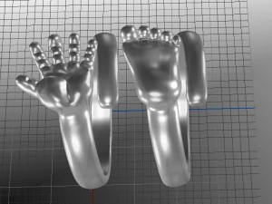 pierścienie na dłonie i stopy Model do druku 3D