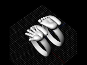 pierścienie na dłonie i stopy Model do druku 3D
