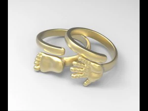 pierścienie na dłonie i stopy Model do druku 3D
