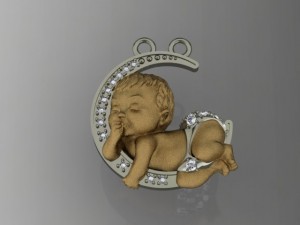 baby pendant 3D-Druckmodell