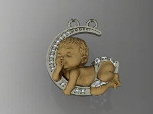 baby pendant 3D Print Model