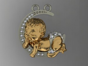 baby pendant 3D-Druckmodell