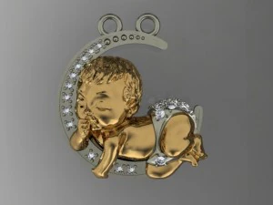 baby pendant 3D Print Model