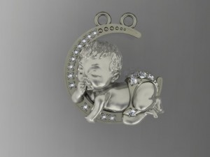 baby pendant 3D-Druckmodell