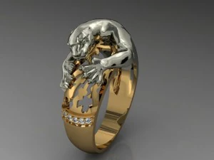 panthera ring 3D Print Model