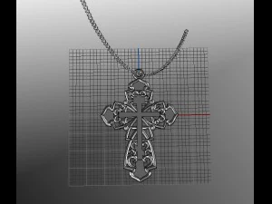 cross pendant 3D Print Model