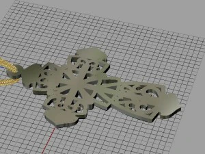 cross pendant 3D Print Model