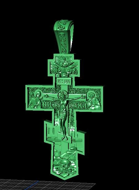 jewellery cross 3D Print Model .c4d .max .obj .3ds .fbx .stl .blend