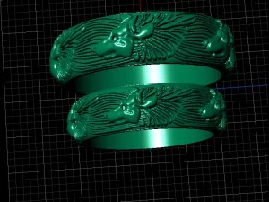 jewellery ring wolf 3D Print Model
