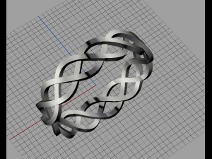 knot ring 3D-Druckmodell