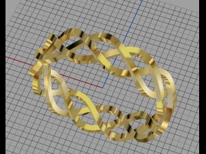 knot ring 3D-Druckmodell