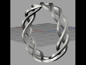knot ring 3D-Druckmodell