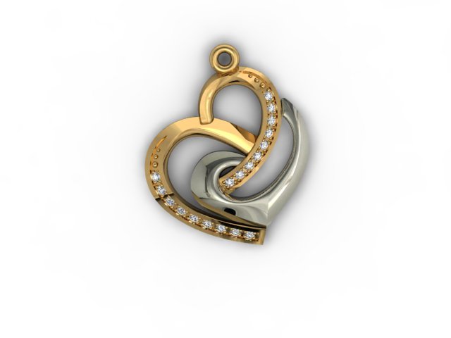 jewellery pendant heart Modèles 3D en vedette .c4d .max .obj .3ds .fbx .stl .blend 