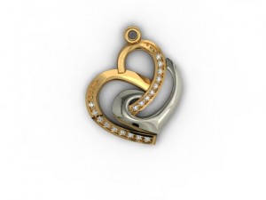 jewellery pendant heart 3D Print Model