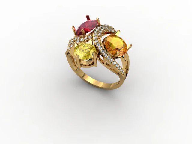 jewellery ring 3D Print Model .c4d .max .obj .3ds .fbx .stl .blend 