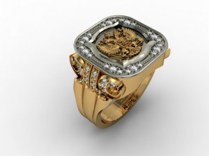 jewellery man ring 3D Print Model