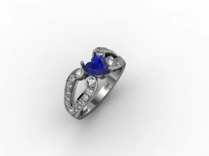 jewellery ring heart 3D Print Model