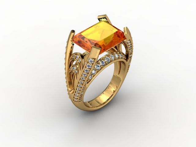 jewellery ring 3D Print Model .c4d .max .obj .3ds .fbx .stl .blend 